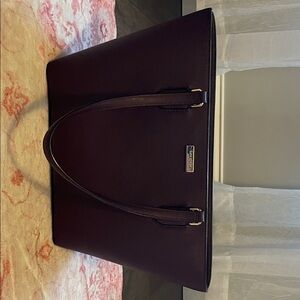 Elegant Dark Purple Kate Spade Tote Bag